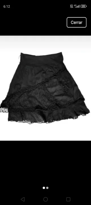 Falda Gótica Punk Talla L