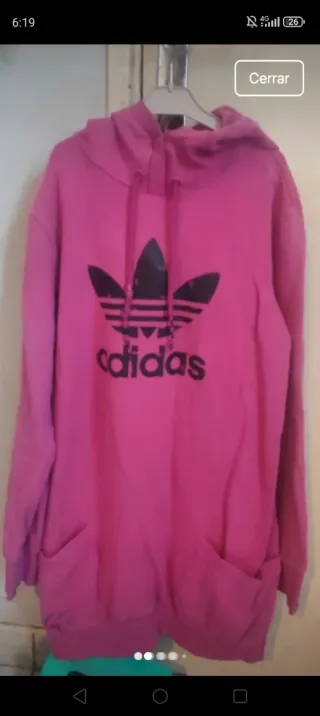 Sudadera Vestido Adidas Capucha Talla M