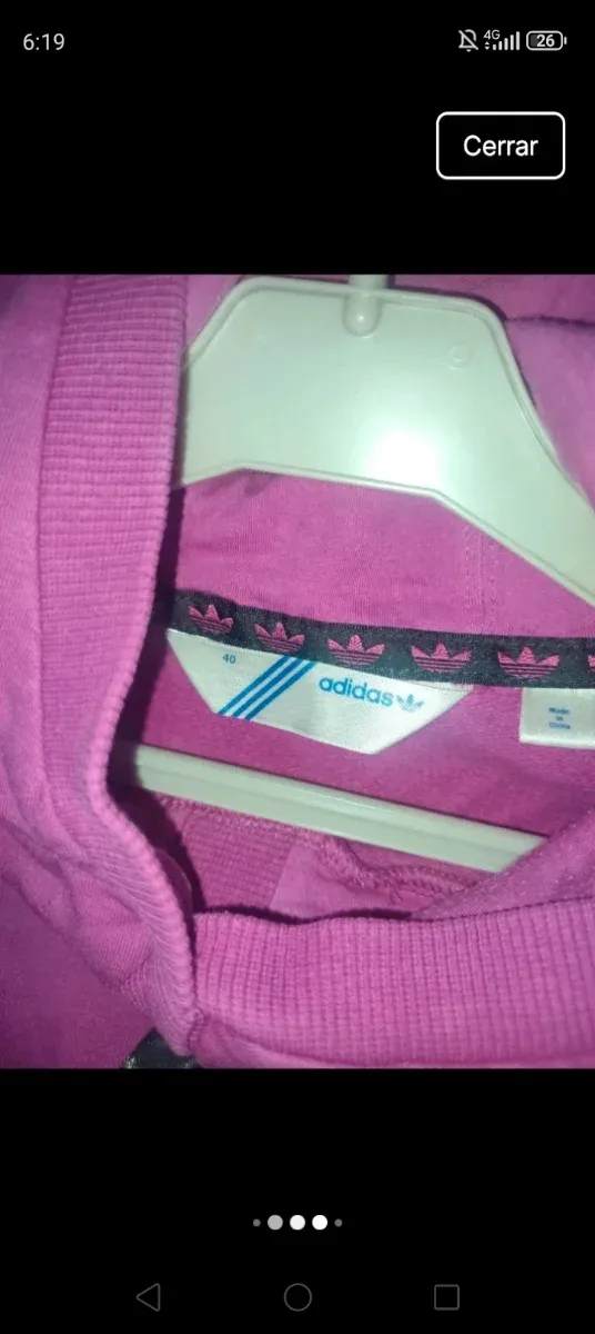 Sudadera Vestido Adidas Capucha Talla M