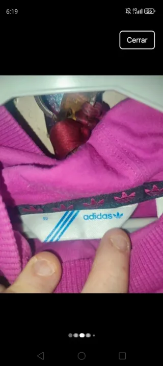 Sudadera Vestido Adidas Capucha Talla M