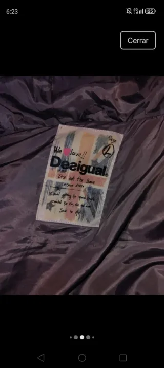 Chaleco Unisex Desigual Azul Talla L