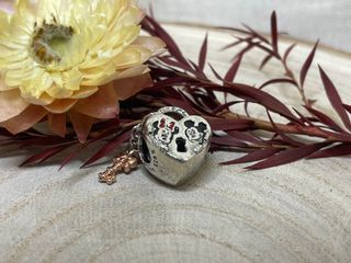 Charm Corazón Minnie y Mickey con Llave
