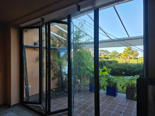 Ventanales en verde carruaje doble cristal climali