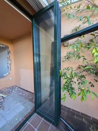 Ventanales en verde carruaje doble cristal climali