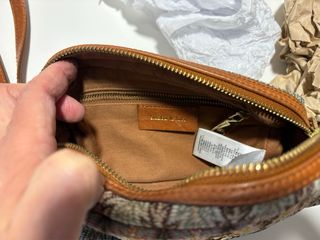 Bolso bandolera tejido multicolor