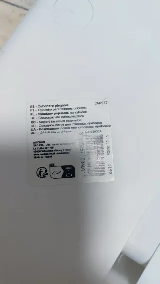 Cubertero extensible blanco