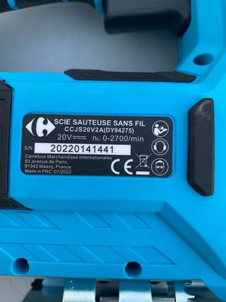 Sierra de calar Carrefour azul y negra