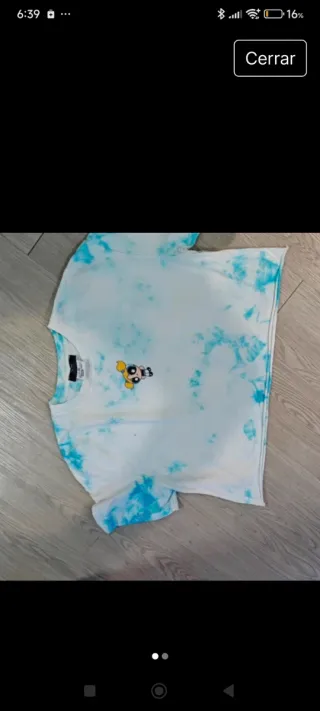 Top Supernenas Tie-Dye Azul y Blanco