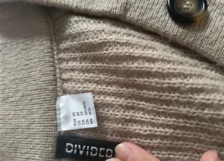 Jersey punto beige botones talla XS