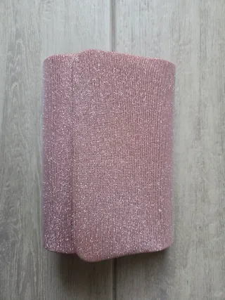 Pochette rosa glitter