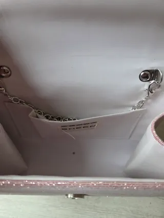 Pochette rosa glitter