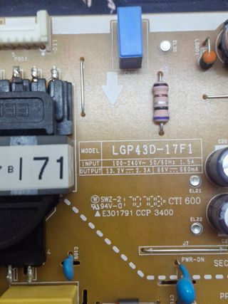 LGP43D-17F1 Scheda di alimentazione TV LG-43LJ614V