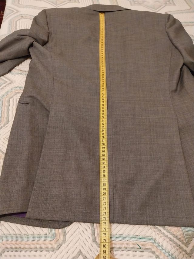 Traje Purificación García Gris Talla 40