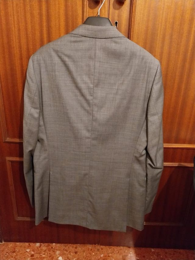 Traje Purificación García Gris Talla 40