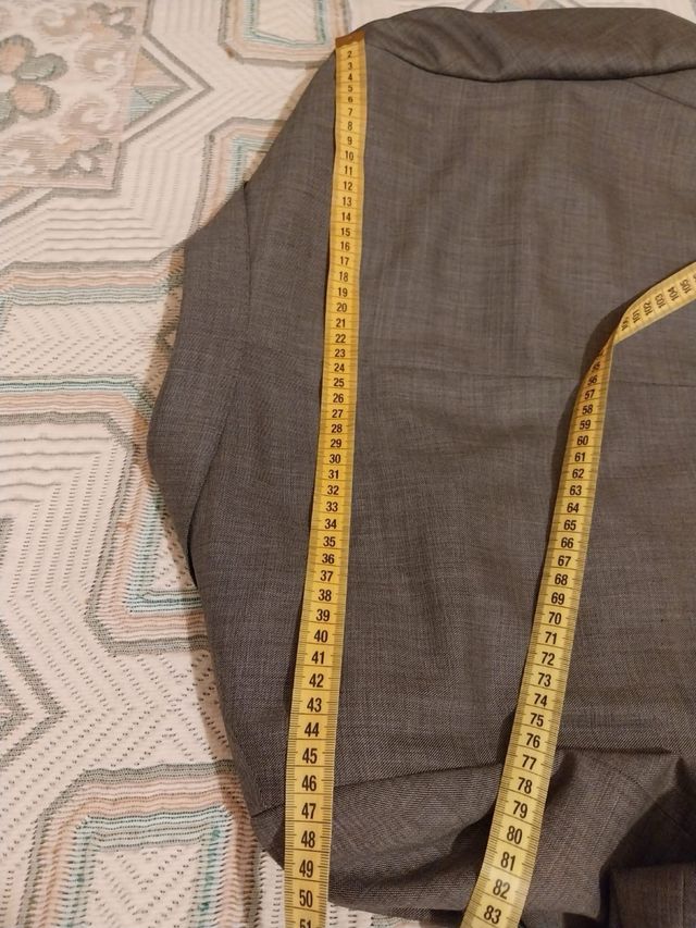 Traje Purificación García Gris Talla 40