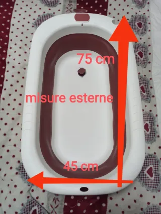 Vaschetta bagnetto neonato pieghevole