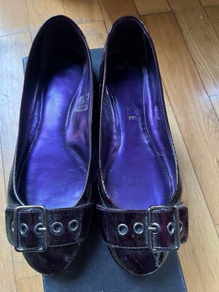 bailarinas charol violeta talla 37