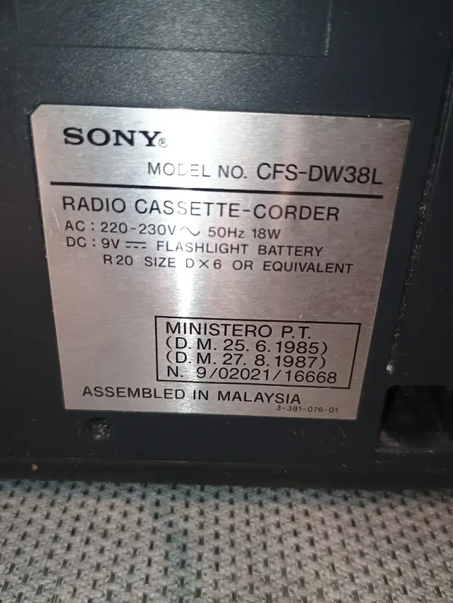 Stereo Sony portatile