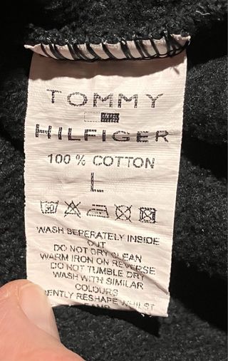 Tommy Hilfiger Felpa Nera con Logo