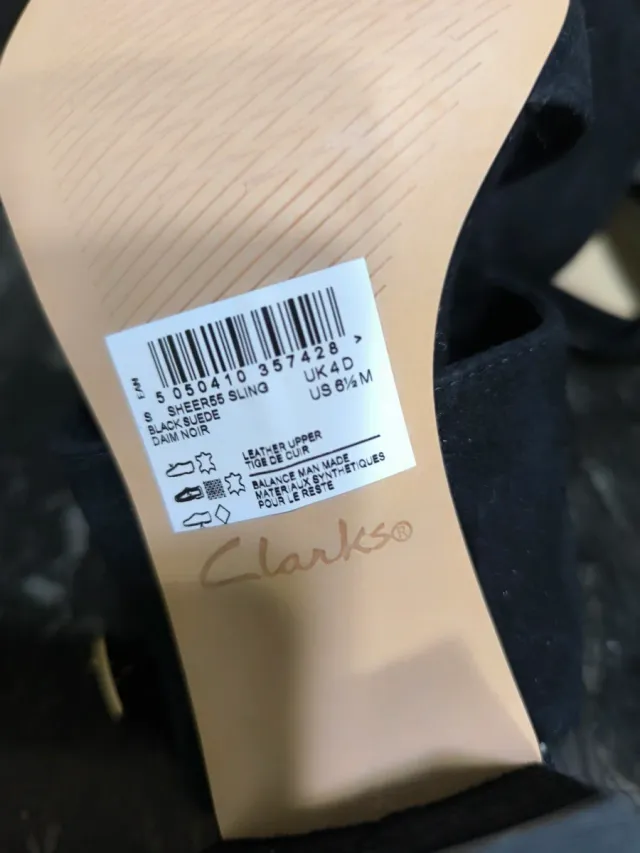 Sandalias Clarks Negras