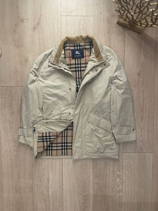 Burberrys Harrington Jacket Vintage 90s Beige