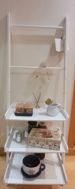 Estantería Escalera Blanca Nueva