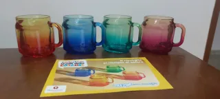 Tazzine Nutella Vetro Colorato Sfumato