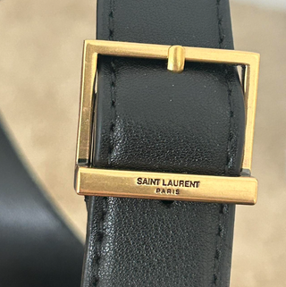 Bolso Saint Laurent Hobo Negro Dorado