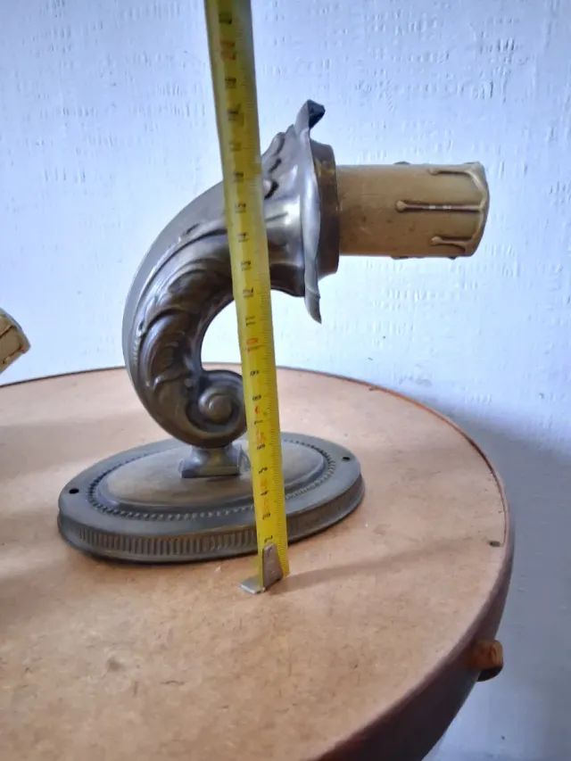 Coppia Lampade Vintage Ottone