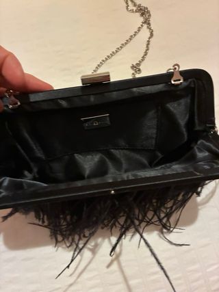 Bolso de fiesta con plumas