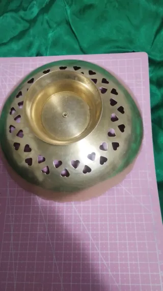 Piatto decorativo in ottone