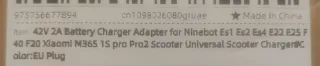 Cargador Patinete 42V 2A