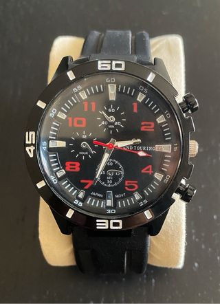 Reloj Grand Touring Negro y Rojo