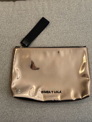 Lote 2 Carteras de mano BIMBA Y LOLA doradas