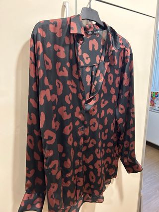 Camisa Zara Estampado Animal