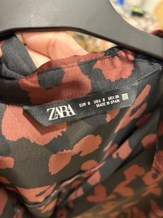 Camisa Zara Estampado Animal