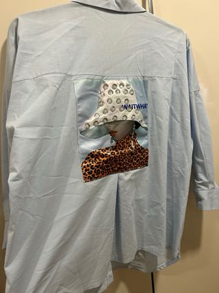 Camisa I.R. azul mujer