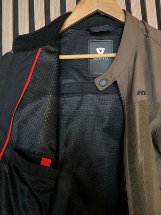Chaqueta Moto Revit Eclipse Air Marrón Talla L