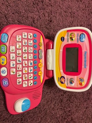Ordenador infantil VTech rosa y blanco