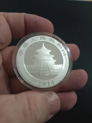 Onza Plata Panda 2014