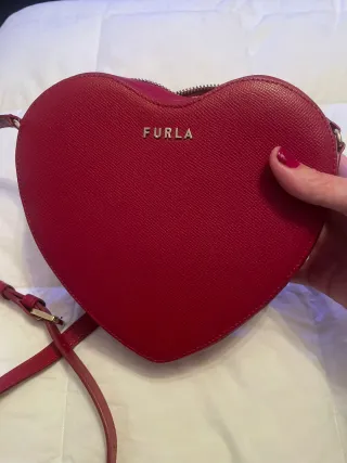 Bolso Corazón Furla Rojo