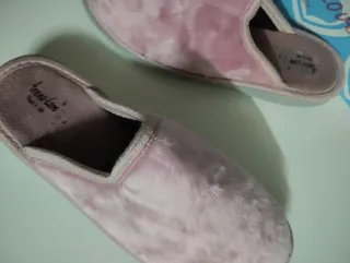 Ciabatte donna invernali 38 visone Rosa