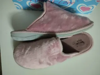 Ciabatte donna invernali 38 visone Rosa