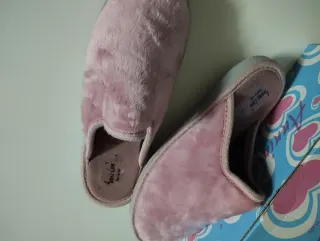 Ciabatte donna invernali 38 visone Rosa