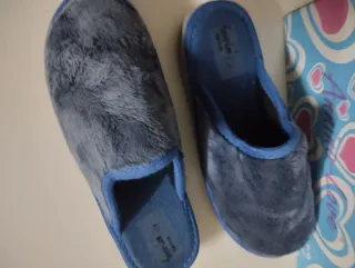 Ciabatte donna Ameri-Lux 39 blu/grigie