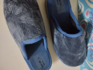 Ciabatte donna Ameri-Lux 39 blu/grigie