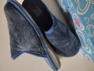 Ciabatte donna Ameri-Lux 39 blu/grigie