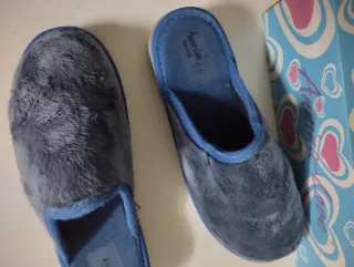 Ciabatte donna Ameri-Lux 39 blu/grigie