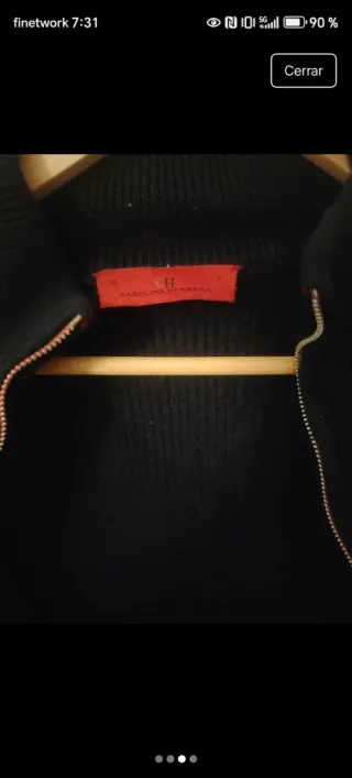 Cárdigan Carolina Herrera Negro Hombre