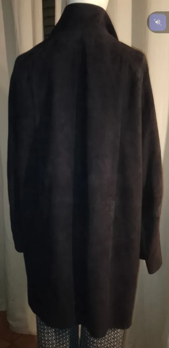 Trench donna Enrico Mandelli camoscio nero